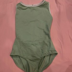 Green, pink, and white Mariia ballet leotard size adult large
